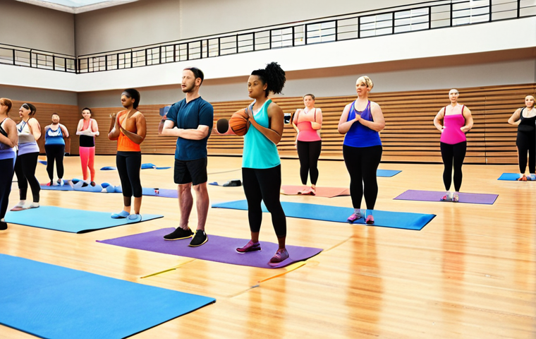 **Image Prompt:** A diverse group of people participating in various sports activities (yoga, basketball, running) being guided by a certified sports instructor holding a clipboard. The setting is a bright and modern sports center. Emphasize healthy lifestyle and fitness guidance. "Lifestyle sports instructor" text overlay.